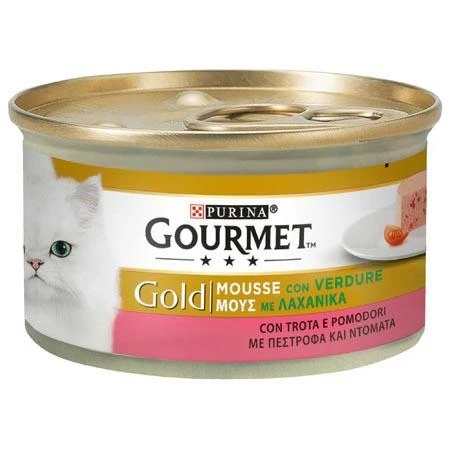 Purina Gourmet Gold Mousse Trota e Pomodoro 85 g