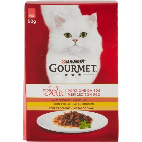 Purina Gourmet Mon Petit Pollame (Anatra, Pollo, Tacchino) 6x50 g