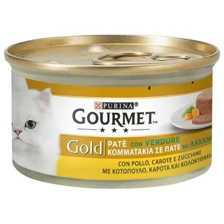 Purina Gourmet Gold Paté Pollo, Carote e Zucchine 85 g