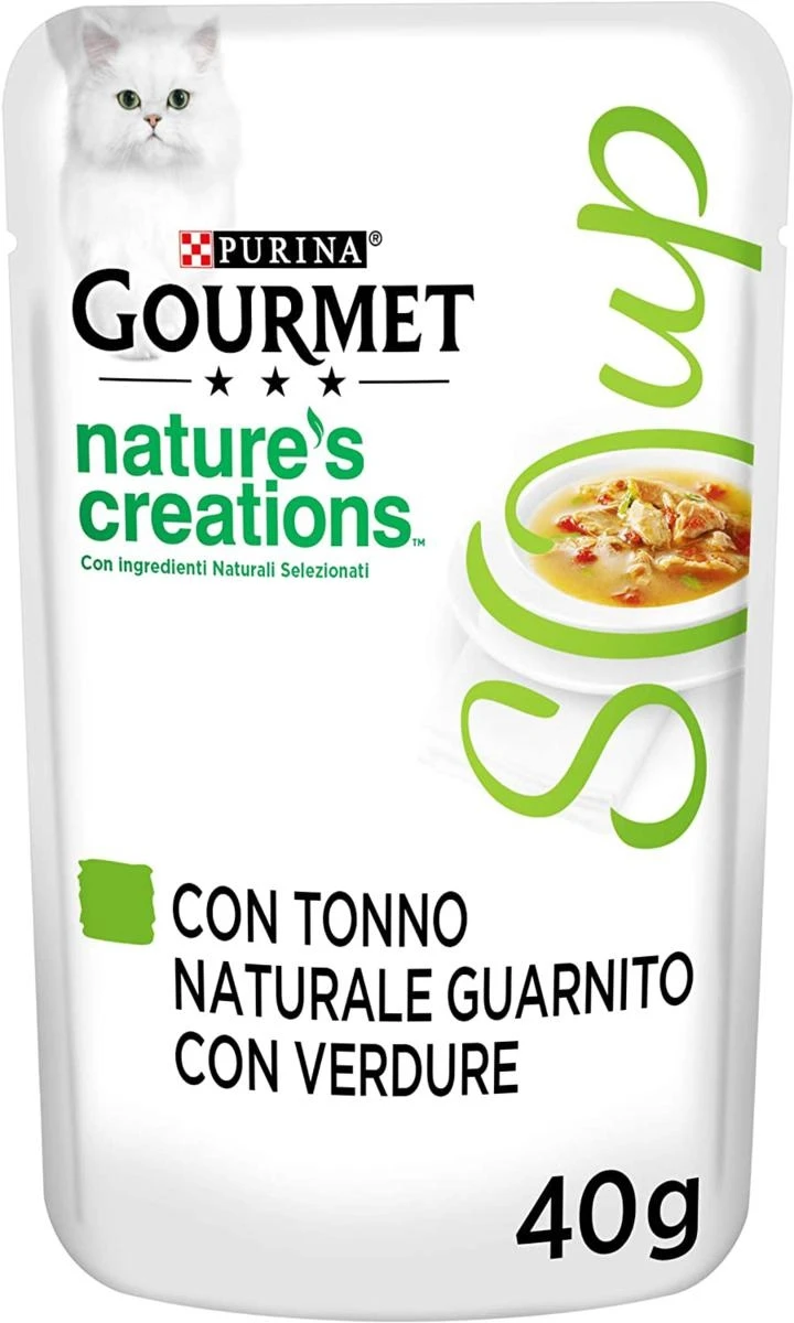 Purina Gourmet Nature's Creations Soup Tonno e Verdure 32 x 40 g