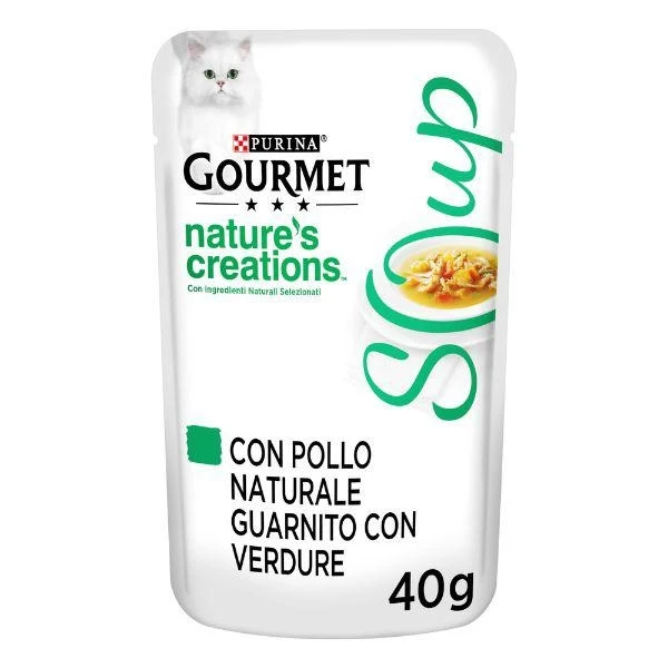 Purina Gourmet Nature's Creation Soup Pollo e Verdure 16 x 40 g