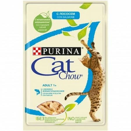 Purina Cat Chow Buste Salmone e Fagiolini 26 x 85 g
