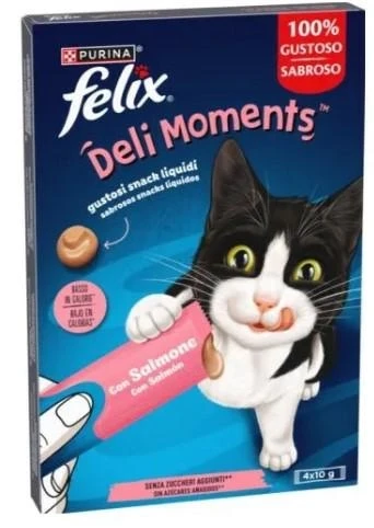 Purina Felix Deli Moments Salmone 4 x 10 g
