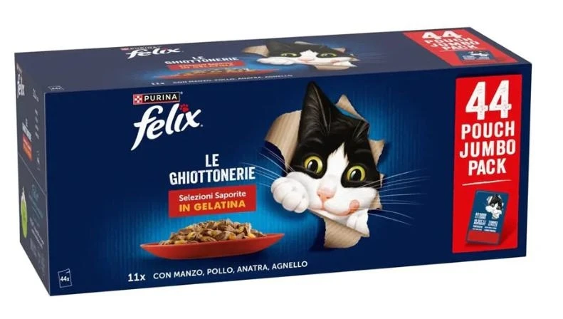 Purina Felix Ghiottonerie Mixed Carne Multipack 44 x 85 g