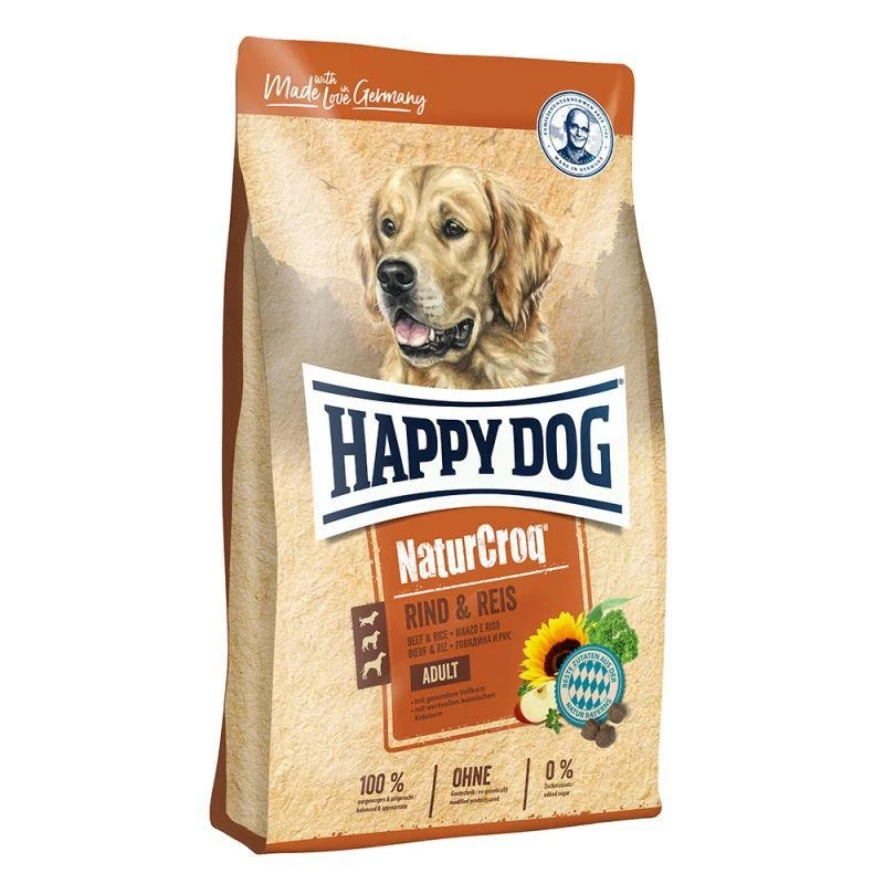 Happy Dog NaturCroq Manzo/Riso 11 kg - Mangime secco per cani