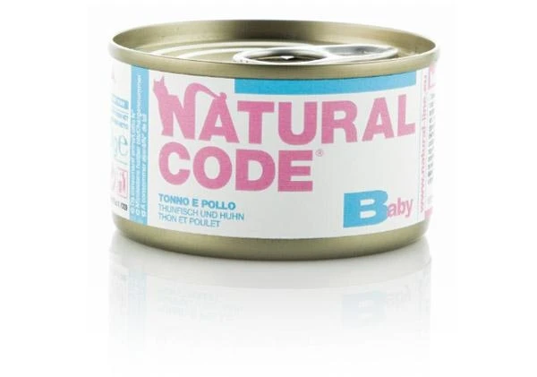Naturalcode Cat Kitten Baby Tonno/Pollo 85 g