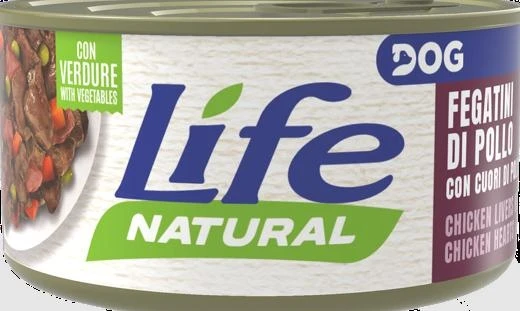 Lifepet Lifedog Filetti con Fegatini e Cuori di Pollo 90 g