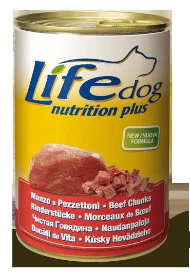 Lifepet Lifedog Manzo a Pezzettoni 400 g