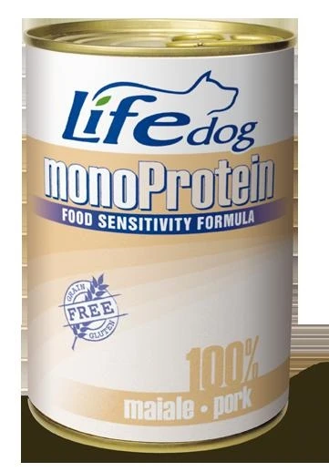 Lifepet Lifedog Mono Maiale 400 g - Umido per cani