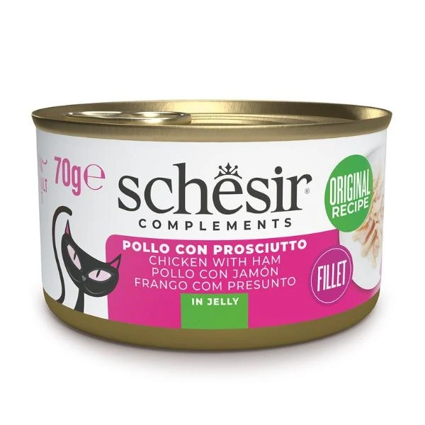 Agras Schesir Cat Filetti di Pollo e Prosciutto 70 g