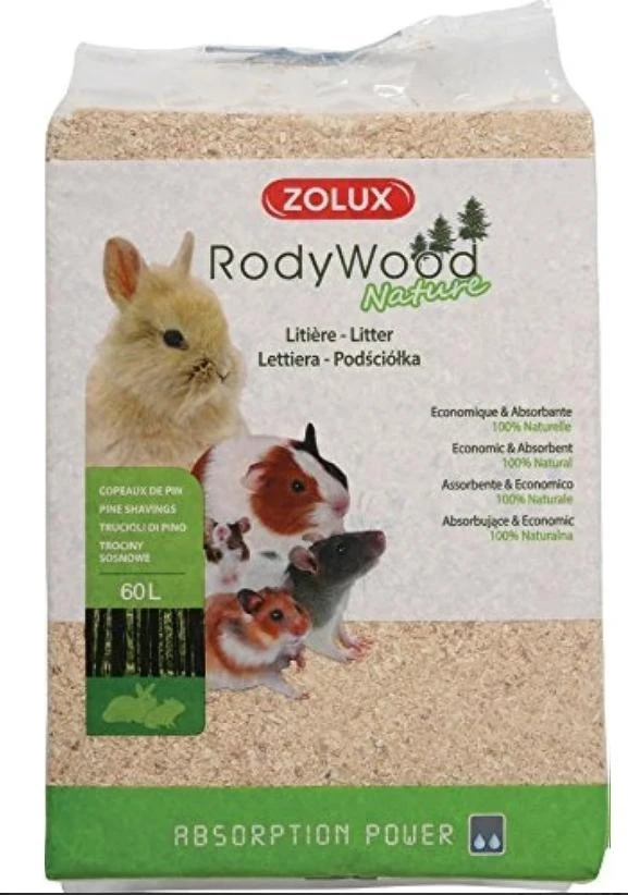 Zoolux Lettiera in Segatura e Truciolo 60 L / 4 kg