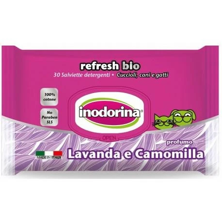 Inodorina Salviette Bio Lavanda e Camomilla - 30 pz