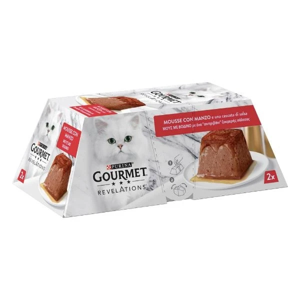 Purina Gourmet Revelations Mousse al Manzo 6 x (4 x 57 g)