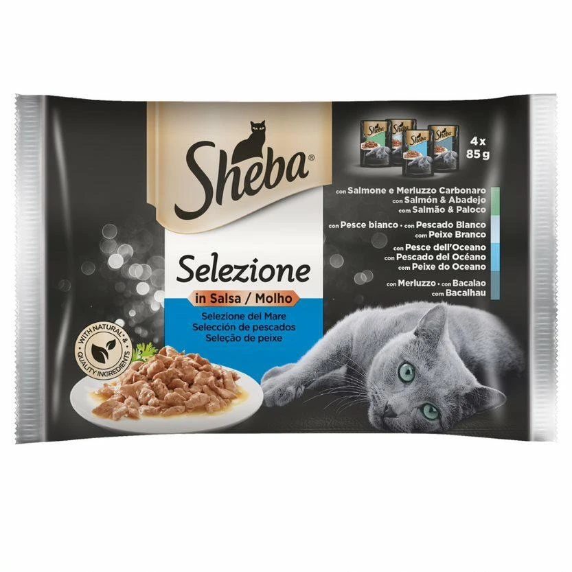 Sheba Buste Selezione Salsa Pesce 4x85 g