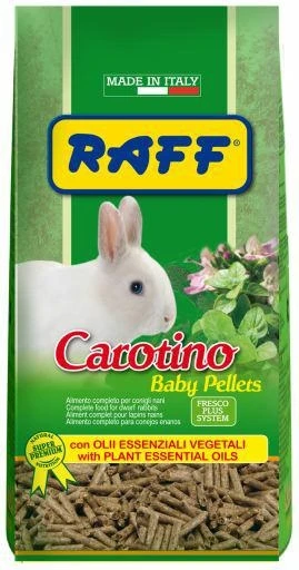 Raff Carotino Baby Pellet 900 g - Mangime per roditori