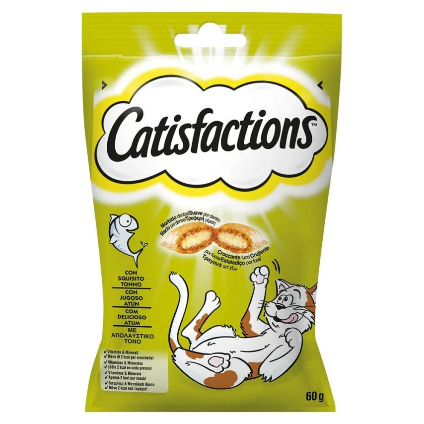 Catisfaction Snack per Gatti al Tonno 6 x 60 g