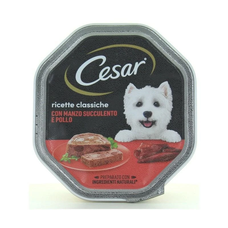 Cesar Ricette Classiche Manzo Succulento e Pollo 14 x 150 g