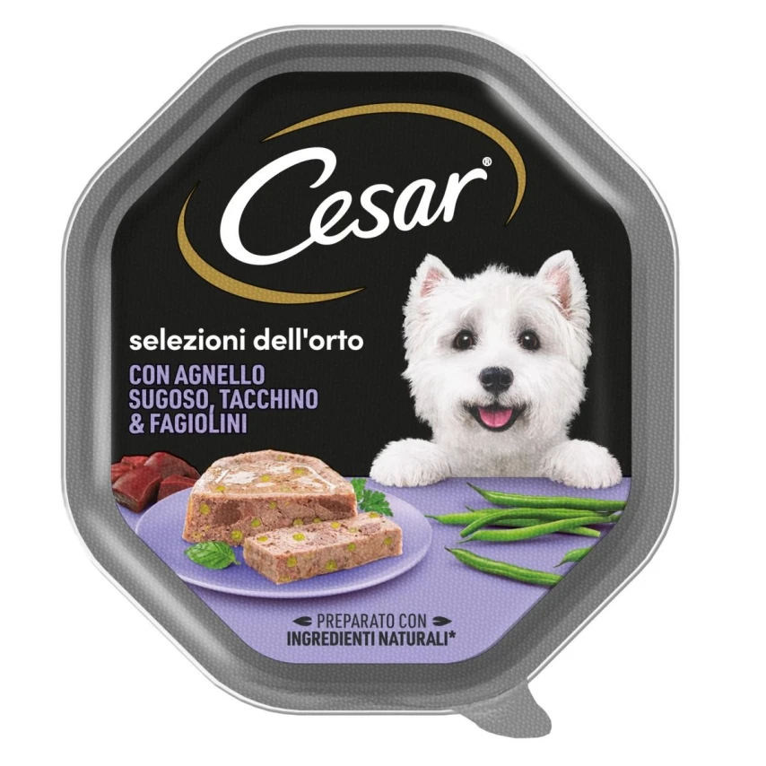 Cesar Selezione dell'Orto Agnello/Tacchino/Fagiolini 14 x 150 g