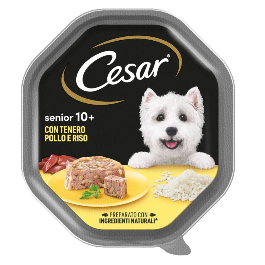 Cesar Lifestage Senior 10+ Tenero Pollo/Riso 14 x 150 g