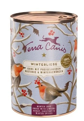 Terra Canis Winter Edition Oca 400 g - Cibo umido per cani