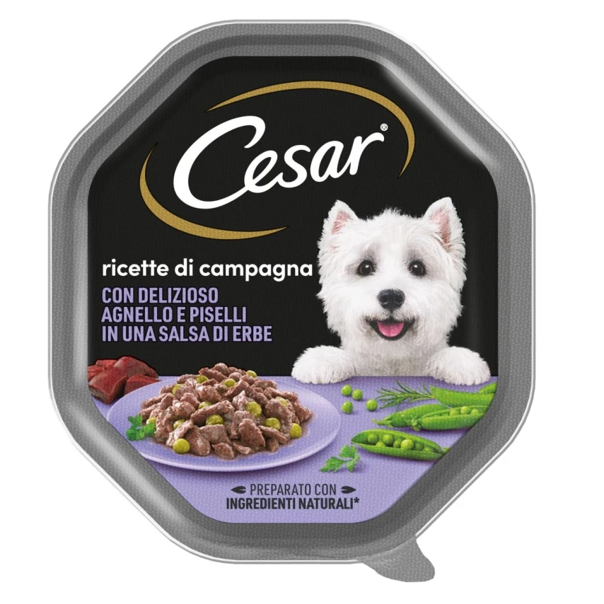 Cesar Ricette di Campagna Agnello/Piselli in Salsa di Erbe 14 x 1 g