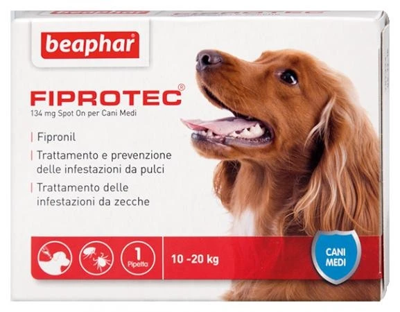 Beaphar FiproTec per cani medi 10-20 kg - 1 pipetta