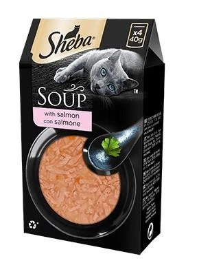 Sheba Soup al Salmone 4 x 40 g