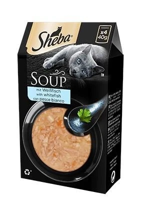 Sheba Soup Pesce Bianco 4 x 40 g