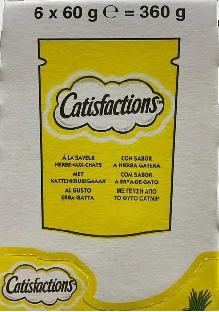 Catisfaction Snack per Gatti Erba Gatta 6 x 60 g