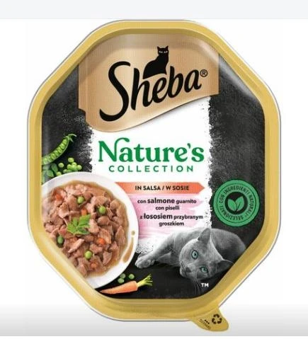 Sheba Nature Collection Salmone e Piselli 22 x 85 g