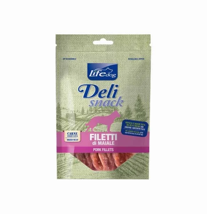 Lifepet Lifedog Filetto Essiccato di Maiale 100 g