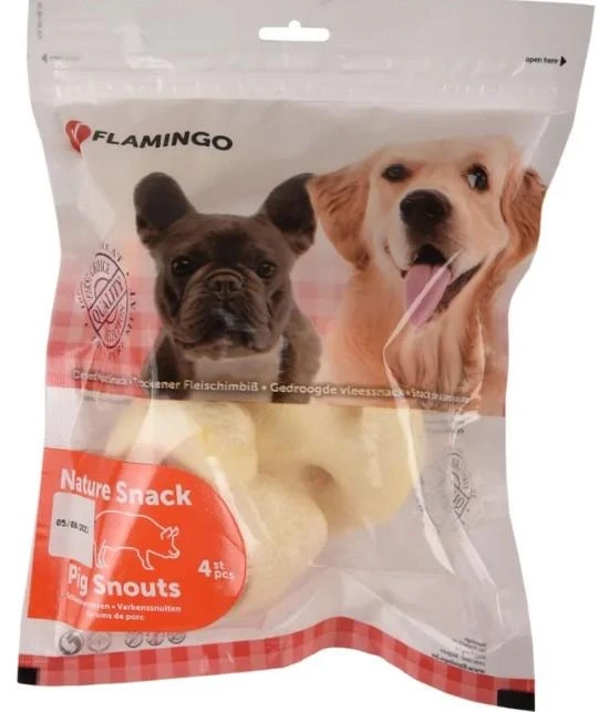 Flamingo Nature Muso di Maiale per Cani - 4 pz