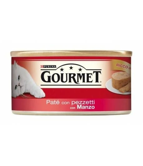 Purina Gourmet Red Paté con Pezzetti di Manzo 195 g