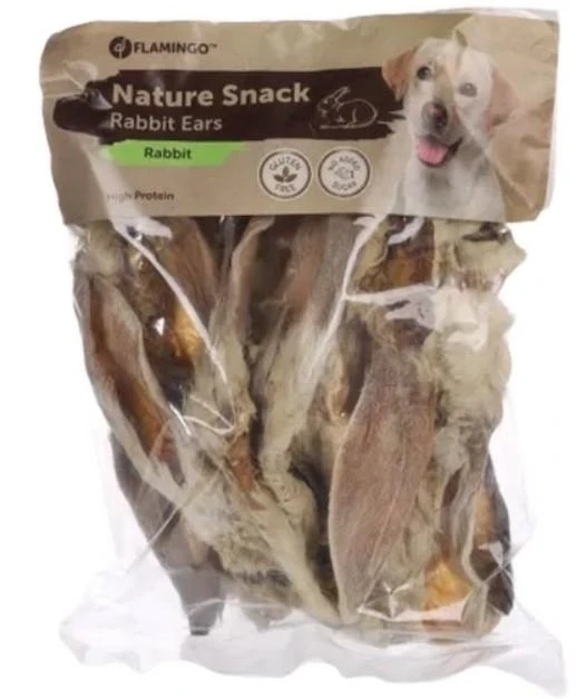 Flamingo Nature Snack Orecchio di Coniglio con Pelo 200 g