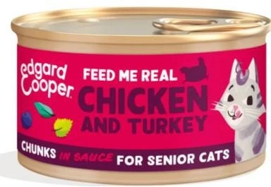 Edgard Cooper Cat Senior Tacchino e Pollo 85 g
