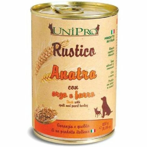 UniPro Rustico Anatra/Orzo/Farro per Cani 400 g