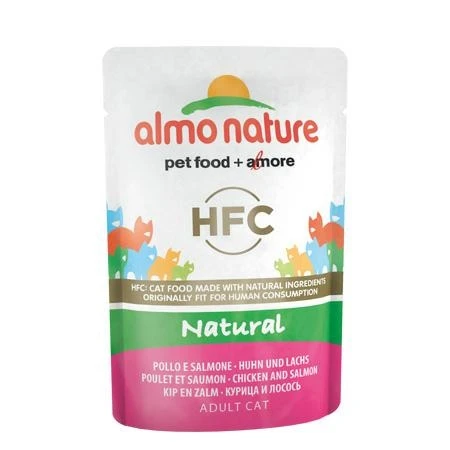 Almo Nature Pollo/Salmone 24 x 55 g - Umido per Gatti