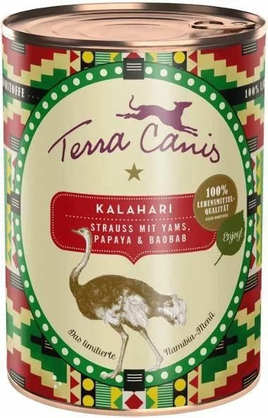 Terra Canis Kalahari Namibia Struzzo 400 g - Umido per cani