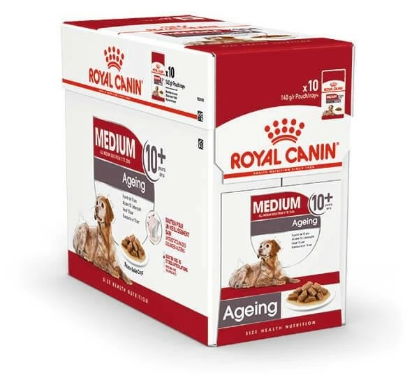 Royal Canin Medium Ageing 10+ Buste 10 x 140 g per Cani