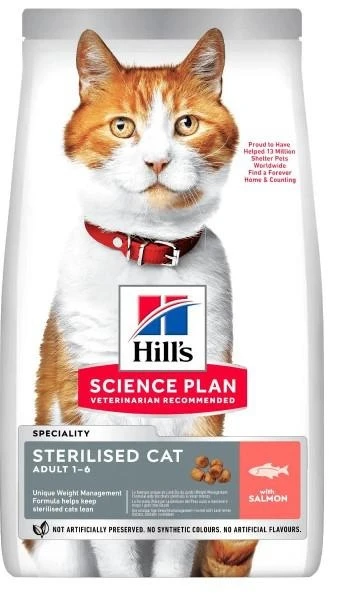 Hill's Sterilized Cat Salmone 1,5 kg - Crocchette per gatti sterilizzati