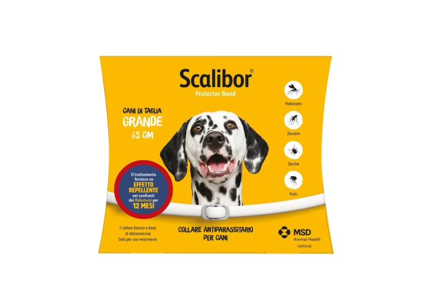 MSD Scalibor Collare Antiparassitario Large 65 cm per cani