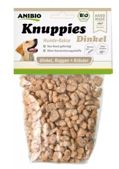 Anibio Knuppies al Farro 160g - Snack Naturali per Cane