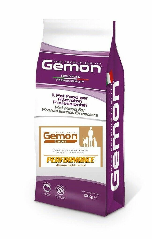 Gemon Performance Mangime Secco per Cani - Sacco 20 kg