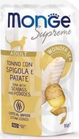 Monge Cat Supreme Buste Tonno, Spigola e Patate 24 x 80 g