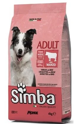 Simba Dog Manzo 4 kg - Mangime secco per cani