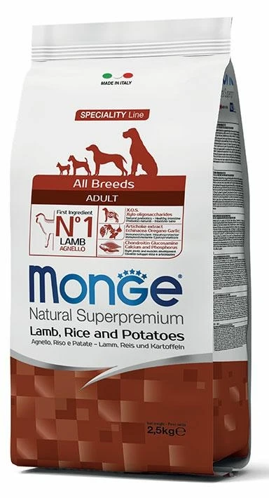 Monge Dog Agnello 2,5 kg - Mangime secco per cani