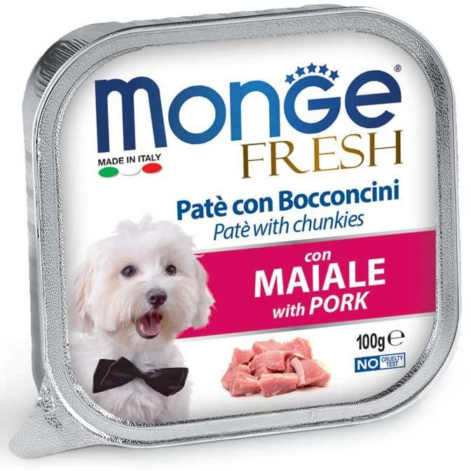 Monge Dog Fresh Maiale 32 x 100 g