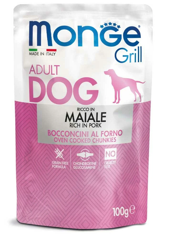 Monge Grill Cane Buste al Maiale 24 x 100 g