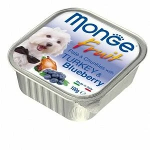 Monge Dog Fruit Tacchino e Mirtillo 32 x 100 g