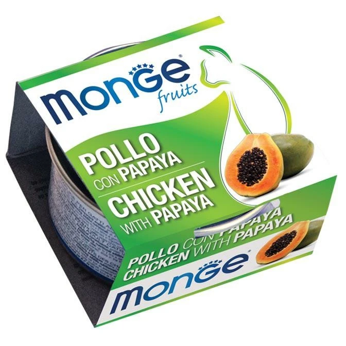 Monge Cat Fruits Pollo e Papaya 80 g